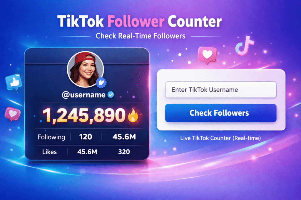 TikTok follower counter