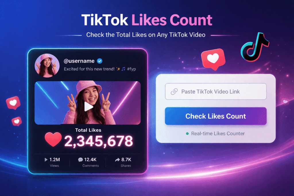 TikTok likes count